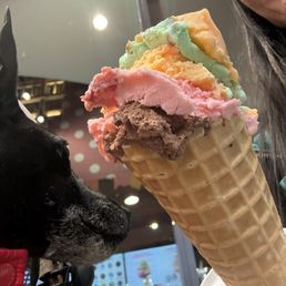 Rainbow Cone Ice Cream Rainbow Cone Ice Cream