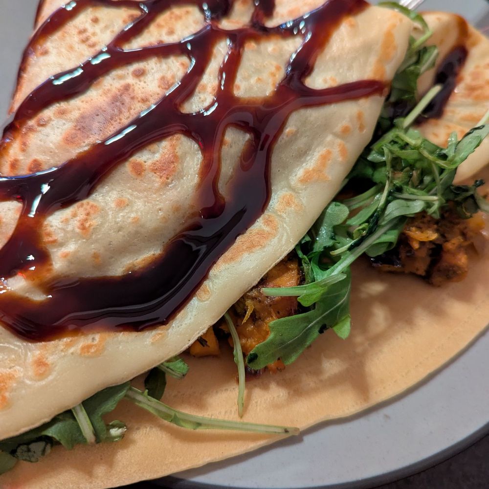 Harvest Moon vegetarian savoury crepe