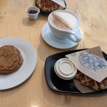 Velodrome Coffee - Pumpkin maple cookie, chai tea, and waffle - Coffee Roasteries Near Me - Marquette, Michigan Velodrome Coffee - Pumpkin maple cookie, chai tea, and waffle - Coffee Roasteries Near Me - Marquette, Michigan