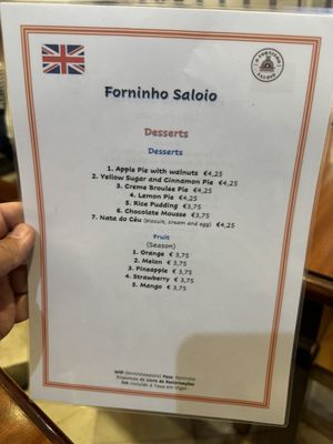 Menu photo 1 Forninho Saloio Lisbon, 11