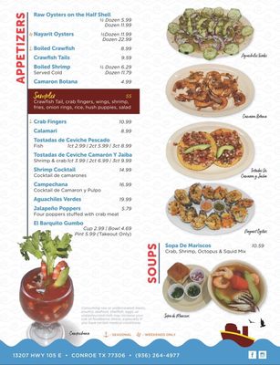Menu photo 4 El Barquito Conroe, TX