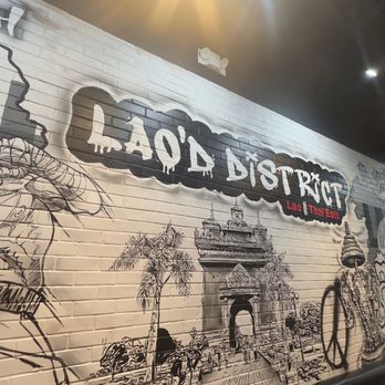 Lao'd District - Mural - Thai Near Me - Houston, Texas Lao'd District - Mural - Thai Near Me - Houston, Texas