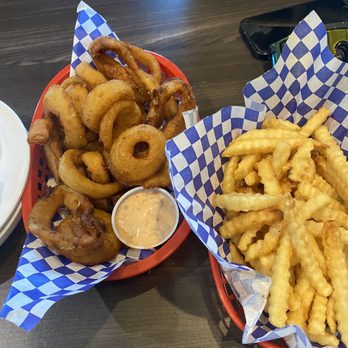 Best Ball - onion rings and fries - Sports Bars Near Me - Van Nuys, California Best Ball - onion rings and fries - Sports Bars Near Me - Van Nuys, California