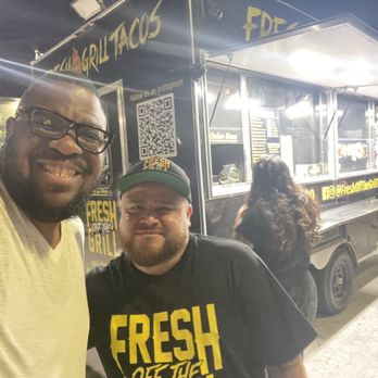 Fresh Off The Grill Tacos - Me and the owner of the food truck. - Tacos Near Me - Carlsbad, New Mexico Fresh Off The Grill Tacos - Me and the owner of the food truck. - Tacos Near Me - Carlsbad, New Mexico