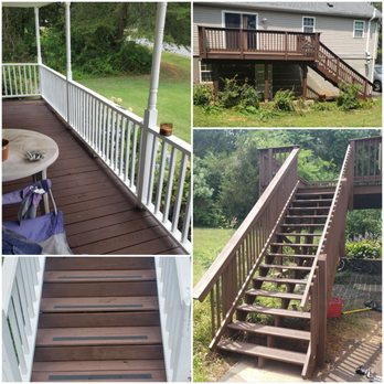 Posts & Dreams - Little bit of Stain Work we did for a Customer - Handyman Near Me