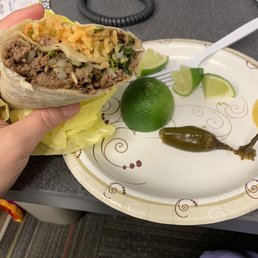 Added a little lime and pickled jalapeños to go with my asada burrito (no beans). Best lunch I've had in a LONG time. Added a little lime and pickled jalapeños to go with my asada burrito (no beans). Best lunch I've had in a LONG time.