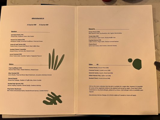 Menu photo 2 Glas Dublin 2, D