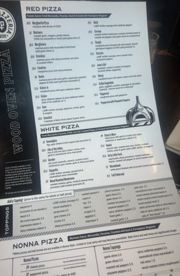 Menu photo 2 LAMP Pizzeria Scottsdale, AZ