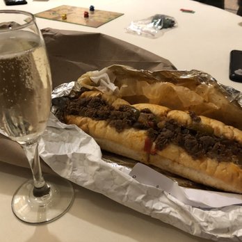Ishkabibble's - Takeout. Paired with champagne - Cheesesteaks Near Me - Philadelphia, Pennsylvania