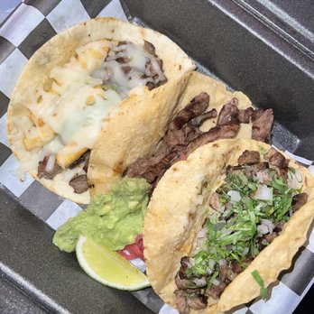 Taco Prime - From left to right : pretty taco, picana taco, asada taco - Mexican Near Me - Bartlett, Tennessee Taco Prime - From left to right : pretty taco, picana taco, asada taco - Mexican Near Me - Bartlett, Tennessee