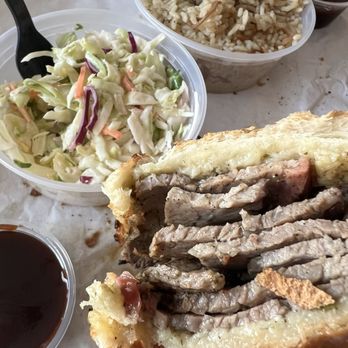 Mike's Grill - Jumbo Tri-Tip, Coleslaw & Rice Pilaf - Barbeque Near Me - Fresno, California Mike's Grill - Jumbo Tri-Tip, Coleslaw & Rice Pilaf - Barbeque Near Me - Fresno, California