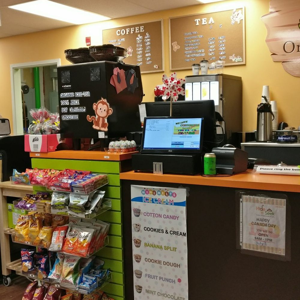 Hide 'n' Seek - The cafe has a variety of food and drink options. - Kids Activities Near Me - Calgary, Alberta