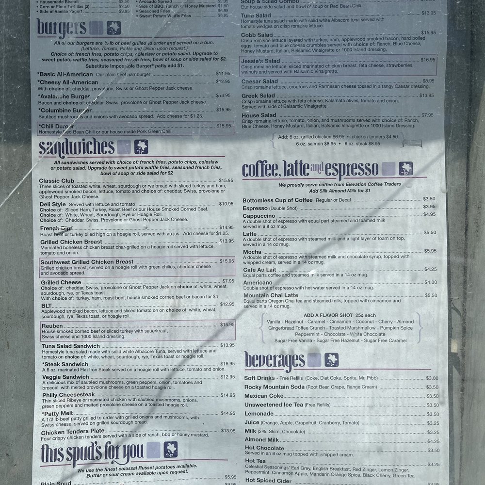 Columbine Cafe - Menu - American Near Me - Breckenridge, Colorado Columbine Cafe - Menu - American Near Me - Breckenridge, Colorado