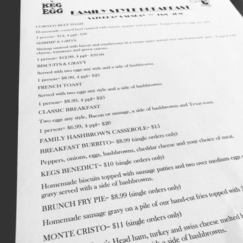 The Keg and Egg - Breakfast menu - American Near Me - Wilmington, North Carolina The Keg and Egg - Breakfast menu - American Near Me - Wilmington, North Carolina