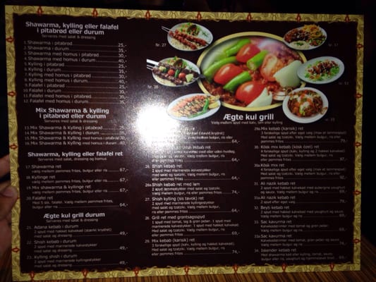 Menu photo 1 Kösk Kebab København NV, 84