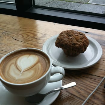 Street Bean Coffee Roasters - Morning glory muffin & soy latte - Coffee Roasteries Near Me - Seattle, Washington Street Bean Coffee Roasters - Morning glory muffin & soy latte - Coffee Roasteries Near Me - Seattle, Washington