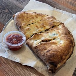 Mushroom, Spinach, Sausage Calzone Mushroom, Spinach, Sausage Calzone
