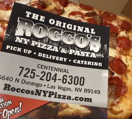 Menu photo 1 Rocco's NY Pizza Las Vegas, NV