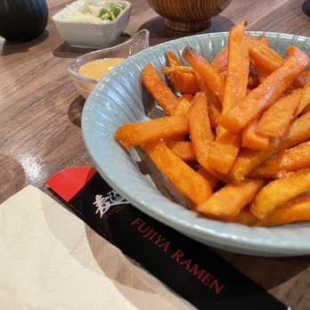 Fujiya - Sweet potato fries and that sauce is spicy! - Japanese Near Me - Elk Grove, California