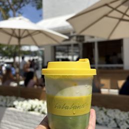 Banana cloud matcha latte Banana cloud matcha latte