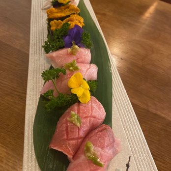 Ozen - Sea Urchin Yellowtail Belly Albacore Blue Fine Tuna Belly (Toro) - Ramen Near Me - Rancho Cucamonga, California Ozen - Sea Urchin Yellowtail Belly Albacore Blue Fine Tuna Belly (Toro) - Ramen Near Me - Rancho Cucamonga, California