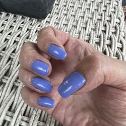 Essense Nails Spa - Uneven nails. Long, short, crooked and not squared off as I asked for. Terrible manicure!