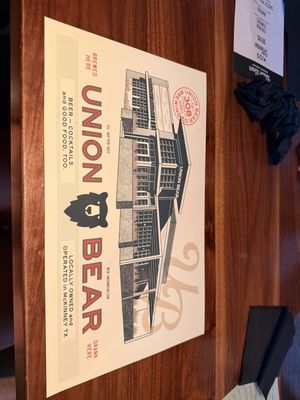 Menu photo 2 Union Bear Brewing - McKinney McKinney, TX Menu photo 2 Union Bear Brewing - McKinney McKinney, TX