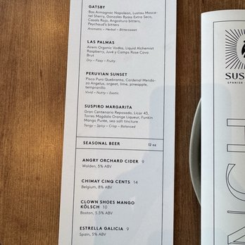 Suspiro - Cocktail specials - Spanish Near Me - San Jose, California