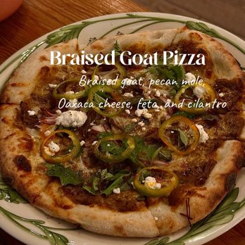 Odd Duck - Braised Goat Pizza - American Near Me - Austin, Texas Odd Duck - Braised Goat Pizza - American Near Me - Austin, Texas