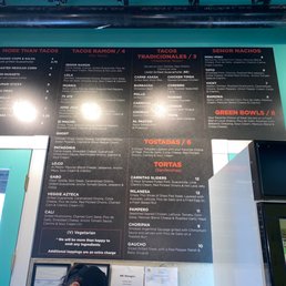 Menu at Senor Ramon Tacos Menu at Senor Ramon Tacos