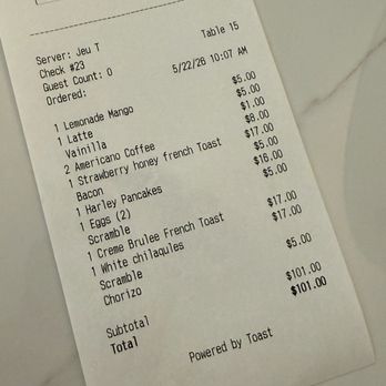Borealis - Receipt - Coffee & Tea Near Me - Anchorage, Alaska