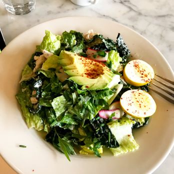 Oddfellows Cafe & Bar - Chicken avocado salad with an on request pickled egg - Breakfast & Brunch Near Me - Seattle, Washington Oddfellows Cafe & Bar - Chicken avocado salad with an on request pickled egg - Breakfast & Brunch Near Me - Seattle, Washington