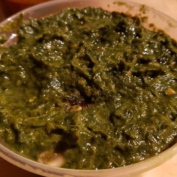 Darbar India Grill & Bar - Mushroom palak ($12). Not sure this was vegan. It smelled weird & didn't taste great. - Indian Near Me - Minneapolis, Minnesota