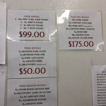 Louie's Custom Meats - prices on the wall - Meat Shops Near Me - Clear Lake, Iowa Louie's Custom Meats - prices on the wall - Meat Shops Near Me - Clear Lake, Iowa