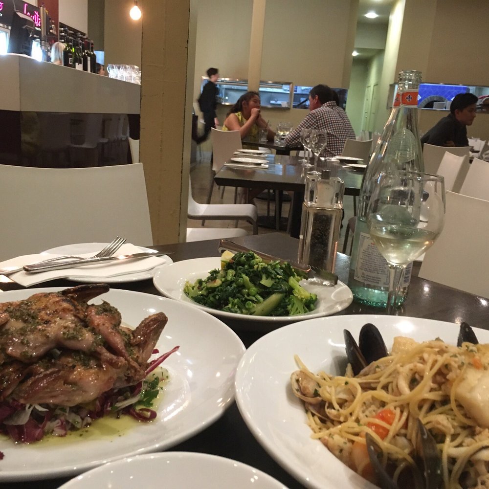 Gusto Ristorante - Quail and Spagetti marinara - Italian Near Me - Norwood, SA