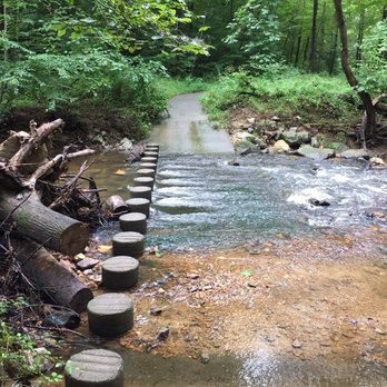 Fairfax County's Cross County Trail - One of the crossings at the creek - Hiking Near Me - Annandale, Virginia