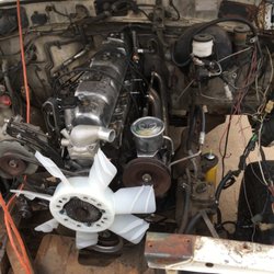 Trey's Mobile Mechanic - 2F engine being reinstalled