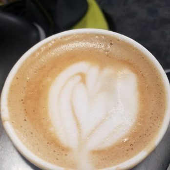 Cartel Roasting - Pretty heart that I slurped so it looks messier than when I got it - Coffee & Tea Near Me - Phoenix, Arizona