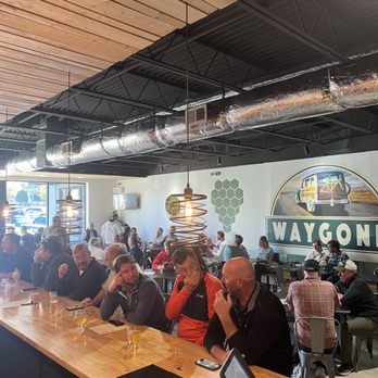 Waygone Brewery - a large group of people sitting at a bar - Breweries Near Me - Henrico, Virginia Waygone Brewery - a large group of people sitting at a bar - Breweries Near Me - Henrico, Virginia