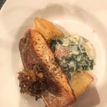 Off the Hook - crispy skin salmon and fried polenta - Seafood Near Me - Bethany Beach, Delaware
