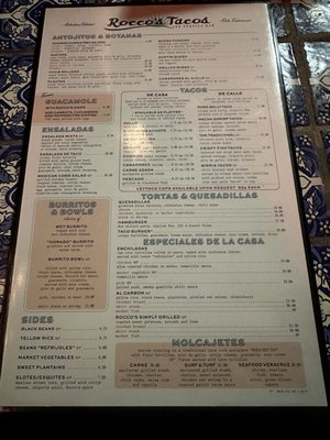 Menu photo 2 Rocco's Tacos & Tequila Bar Delray Beach, FL