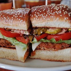 Pacific Coast Grill and Café - Spicy chicken sandwich