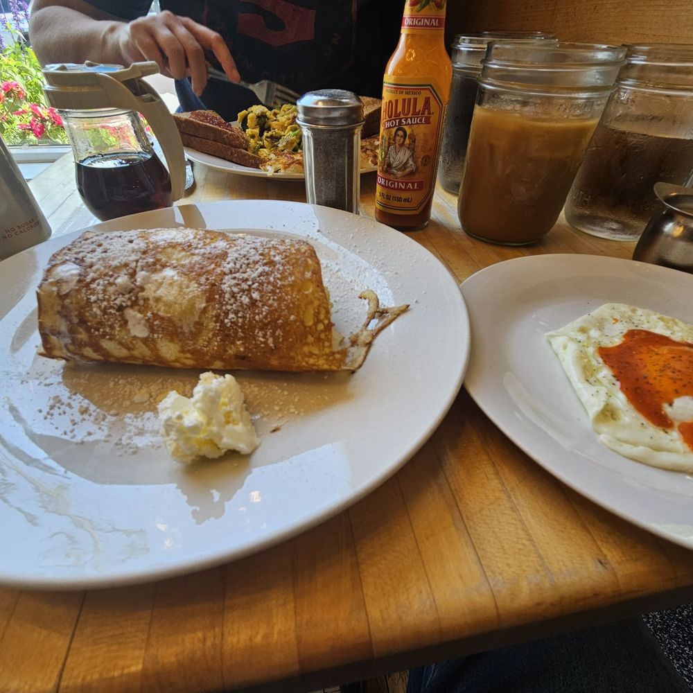 Ogden's North Street Diner - Pigs in a blanket w cage free egg. - Diners Near Me - Madison, Wisconsin Ogden's North Street Diner - Pigs in a blanket w cage free egg. - Diners Near Me - Madison, Wisconsin