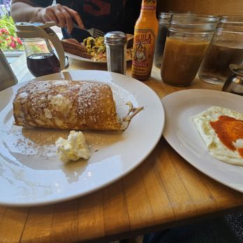 Ogden's North Street Diner - Pigs in a blanket w cage free egg. - Diners Near Me - Madison, Wisconsin