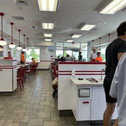 Inside booths