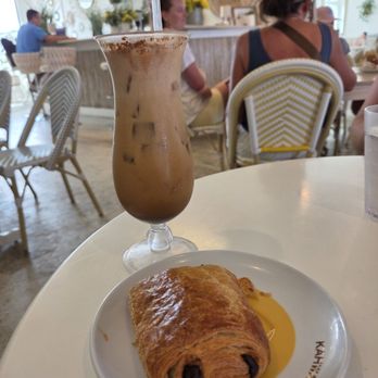 Cafe Soleil - Latte and croissant - Bakeries Near Me - St. Pete Beach, Florida