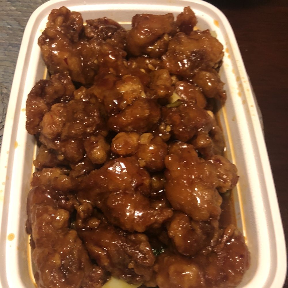 China Wok - General Tso Chicken, side of white rice not pictured - Chinese Near Me - Mount Dora, Florida