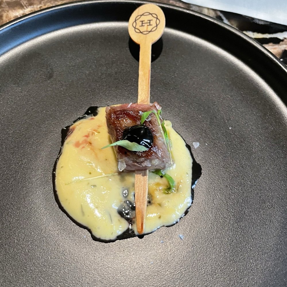 Japanese A1 snack bite with Chef creative sauce....2 die for beef Japanese A1 snack bite with Chef creative sauce....2 die for beef