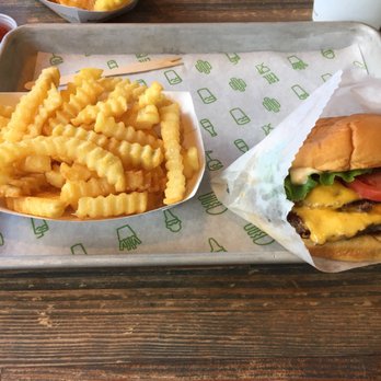 Shake Shack Boca Raton - Double w fries ! - Burgers Near Me - Boca Raton, Florida
