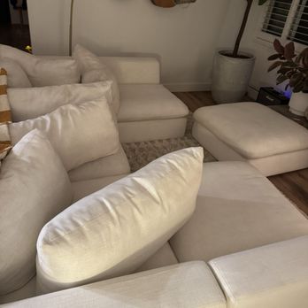 Pro-Quality Carpet Care - White couch - Carpet Cleaning Near Me - Fullerton, California
